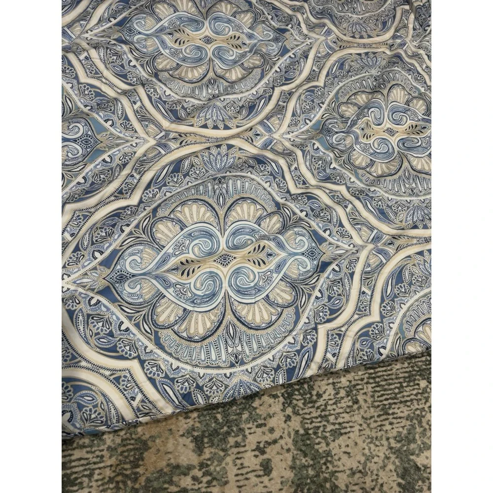 Charter Club Amara Paisley 100% Cotton Comforter Full Reversible With 2 Shams